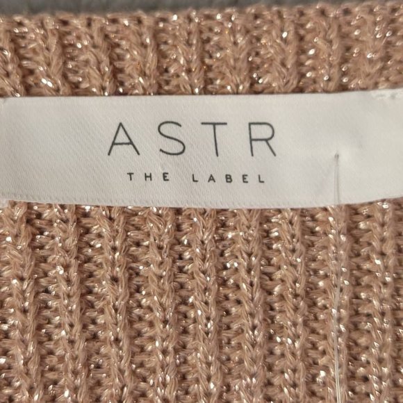 Astr The Label Womens Sweater Pullover Pink Long Sleeve Sweetheart Neck L - Picture 5 of 8